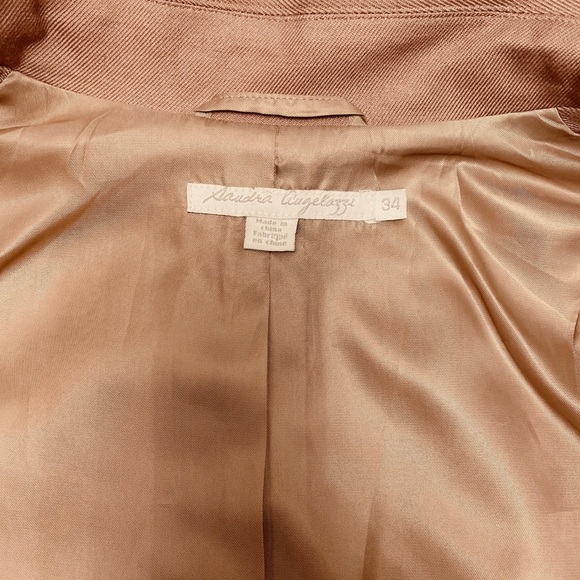 Sandra Angelozzi Caramel coloured Coat. Size 34 - Picture 10 of 12